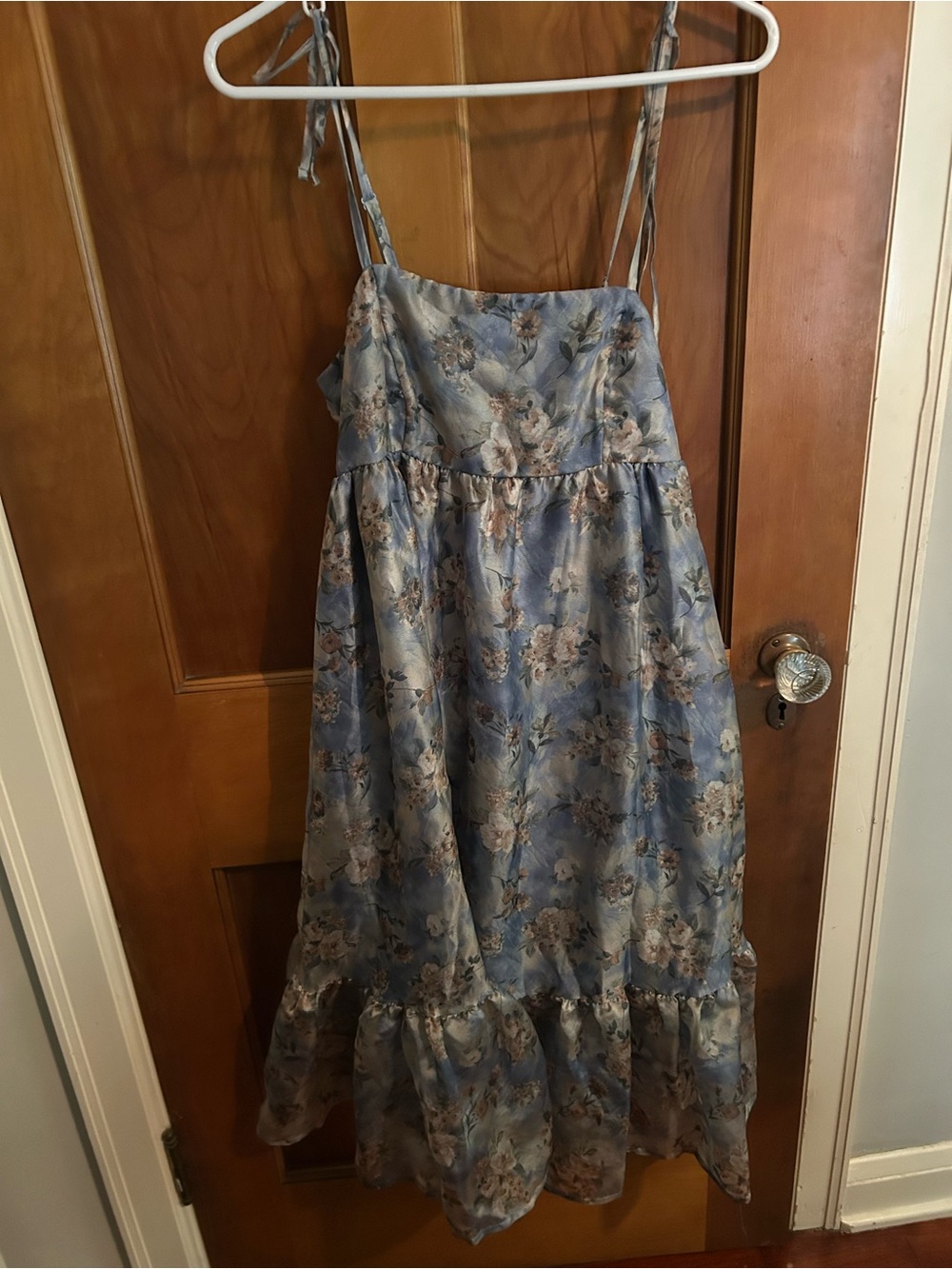 wild fable Dusty Blue Floral Slip Dress